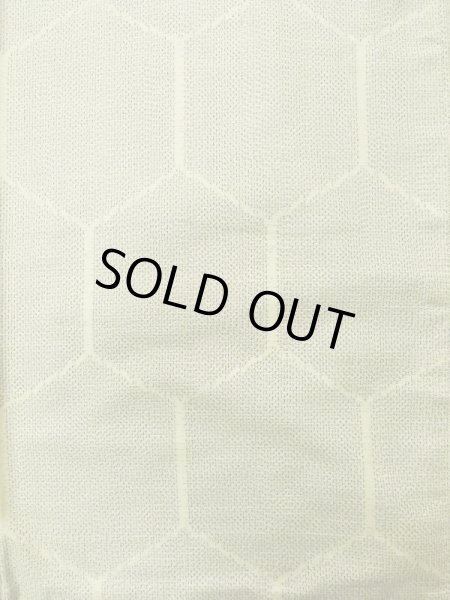 画像5: K0325D  紬 女性用着物  シルク（正絹） ヘザー（杢）  グレー（灰色）, 亀甲 【中古】 【USED】 【リサイクル】 ★★★★☆ (5)