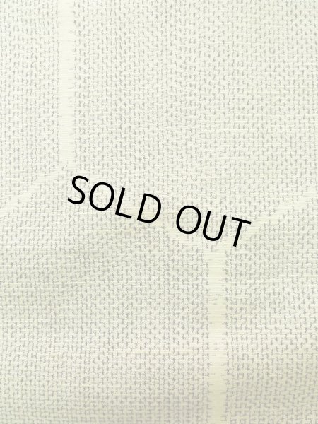 画像8: K0325D  紬 女性用着物  シルク（正絹） ヘザー（杢）  グレー（灰色）, 亀甲 【中古】 【USED】 【リサイクル】 ★★★★☆ (8)