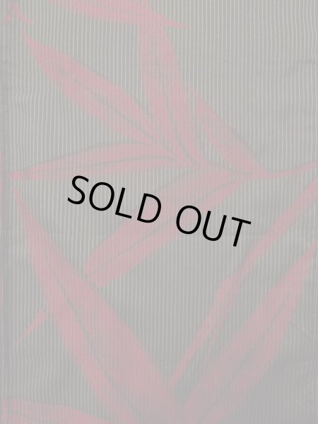 画像4: K0329C  織 女性用着物  シルク(正絹)   黒, 笹 【中古】 【USED】 【リサイクル】 ★★★★☆ (4)