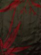 画像5: K0329C  織 女性用着物  シルク（正絹）   黒, 笹 【中古】 【USED】 【リサイクル】 ★★★★☆ (5)