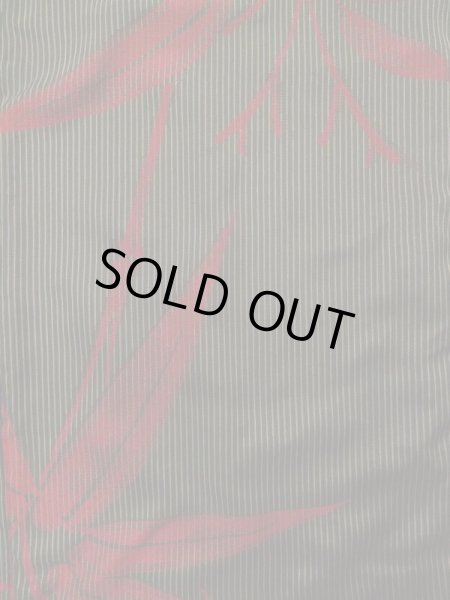 画像5: K0329C  織 女性用着物  シルク(正絹)   黒, 笹 【中古】 【USED】 【リサイクル】 ★★★★☆ (5)