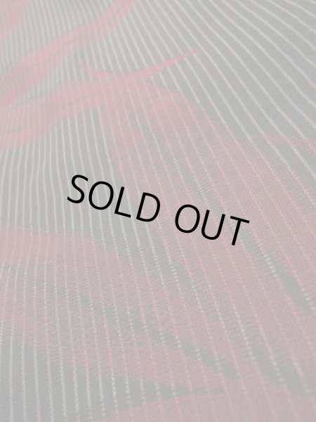 画像9: K0329C  織 女性用着物  シルク(正絹)   黒, 笹 【中古】 【USED】 【リサイクル】 ★★★★☆ (9)