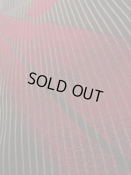 画像11: K0329C  織 女性用着物  シルク(正絹)   黒, 笹 【中古】 【USED】 【リサイクル】 ★★★★☆ (11)