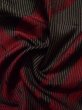 画像13: K0329C  織 女性用着物  シルク（正絹）   黒, 笹 【中古】 【USED】 【リサイクル】 ★★★★☆ (13)