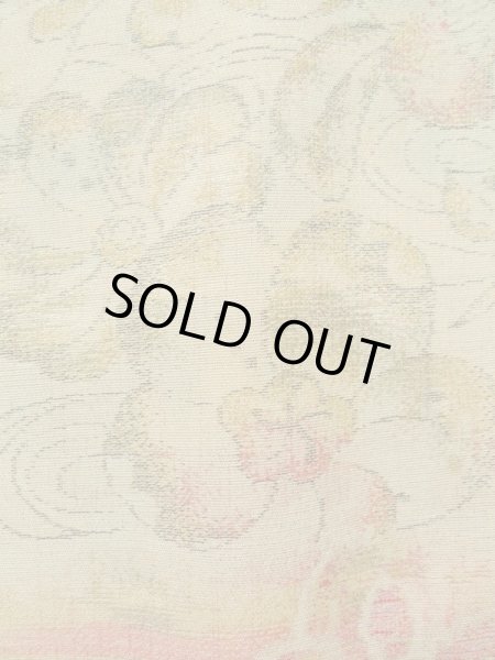 画像7: K0329H Mint  織 女性用着物  シルク(正絹)   オフ ホワイト, 花 【中古】 【USED】 【リサイクル】 ★★★★☆ (7)