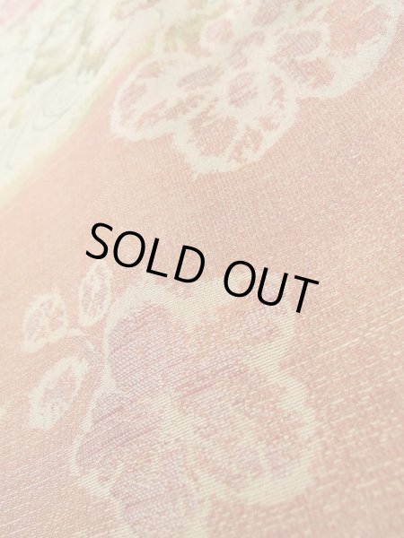 画像8: K0329H Mint  織 女性用着物  シルク(正絹)   オフ ホワイト, 花 【中古】 【USED】 【リサイクル】 ★★★★☆ (8)