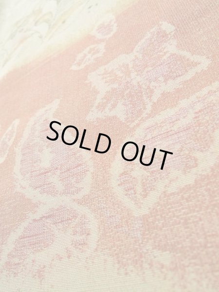 画像9: K0329H Mint  織 女性用着物  シルク(正絹)   オフ ホワイト, 花 【中古】 【USED】 【リサイクル】 ★★★★☆ (9)