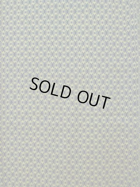 画像3: K0407N Mint  単衣 女性用着物  ウール   青, 花 【中古】 【USED】 【リサイクル】 ★★★★☆ (3)