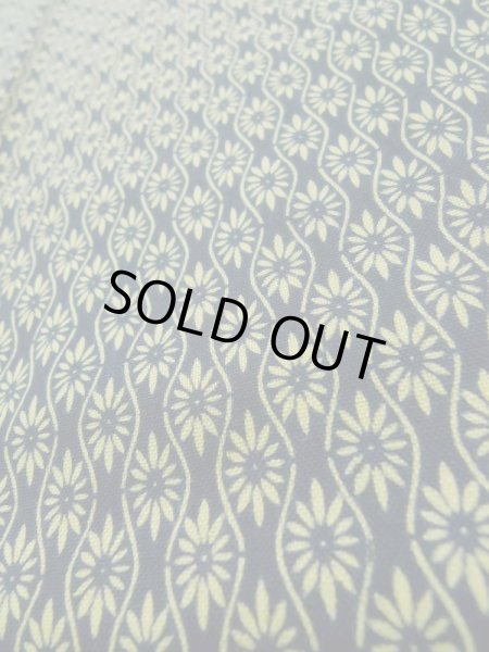 画像8: K0407N Mint  単衣 女性用着物  ウール   青, 花 【中古】 【USED】 【リサイクル】 ★★★★☆ (8)