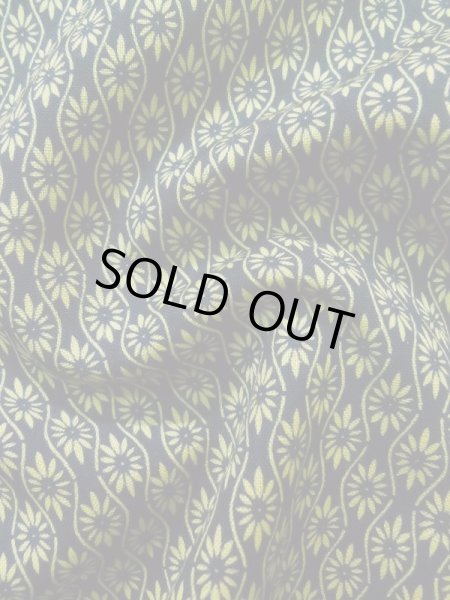 画像9: K0407N Mint  単衣 女性用着物  ウール   青, 花 【中古】 【USED】 【リサイクル】 ★★★★☆ (9)