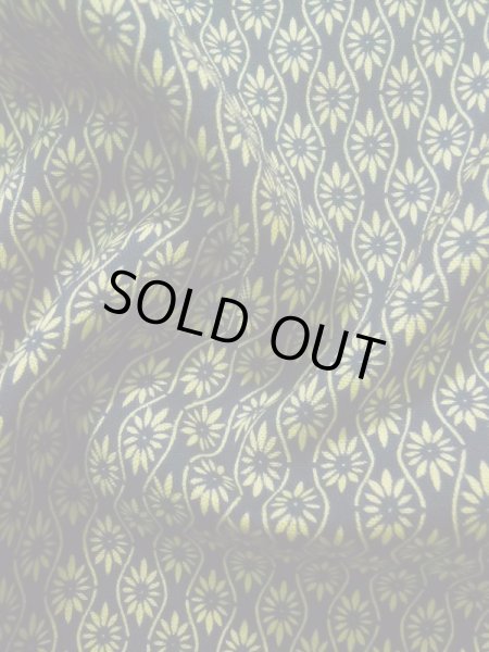 画像10: K0407N Mint  単衣 女性用着物  ウール   青, 花 【中古】 【USED】 【リサイクル】 ★★★★☆ (10)