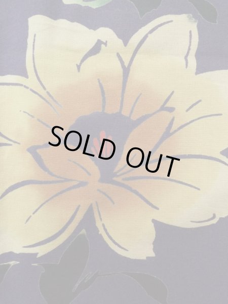 画像6: K0414H  浴衣(海外製) 女性用着物  綿   紫, 花 【中古】 【USED】 【リサイクル】 ★★★☆☆ (6)