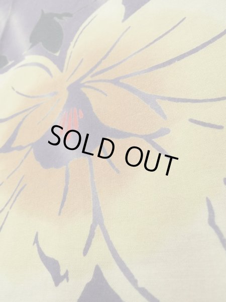 画像10: K0414H  浴衣(海外製) 女性用着物  綿   紫, 花 【中古】 【USED】 【リサイクル】 ★★★☆☆ (10)