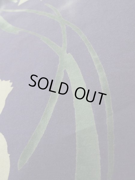 画像11: K0414H  浴衣(海外製) 女性用着物  綿   紫, 花 【中古】 【USED】 【リサイクル】 ★★★☆☆ (11)