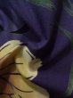 画像13: K0414H  浴衣（海外製） 女性用着物  綿   紫, 花 【中古】 【USED】 【リサイクル】 ★★★☆☆ (13)