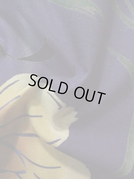 画像13: K0414H  浴衣(海外製) 女性用着物  綿   紫, 花 【中古】 【USED】 【リサイクル】 ★★★☆☆ (13)