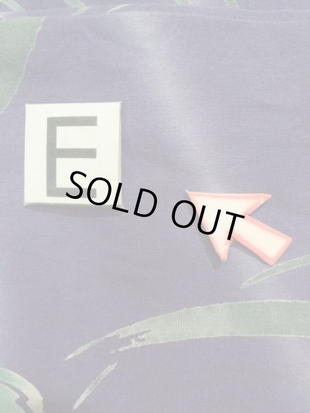 画像19: K0414H  浴衣(海外製) 女性用着物  綿   紫, 花 【中古】 【USED】 【リサイクル】 ★★★☆☆ (19)