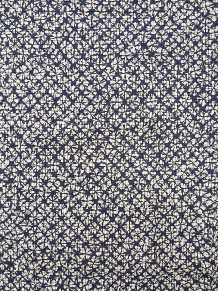 画像3: K0414T  浴衣（日本製） 女性用着物 1960-1970年代 綿   藍, 抽象的模様 【中古】 【USED】 【リサイクル】 ★★★☆☆ (3)