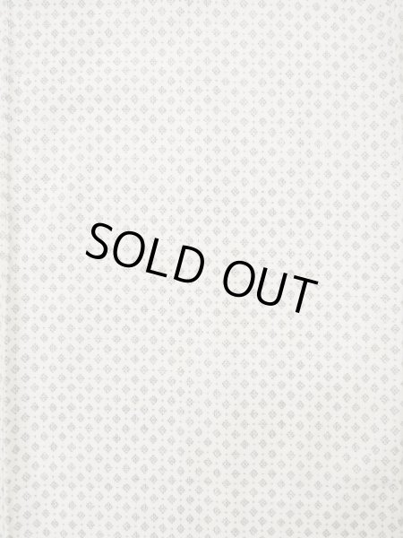 画像3: K0414W  単衣 女性用着物  麻   白, 幾何学模様 【中古】 【USED】 【リサイクル】 ★★★☆☆ (3)