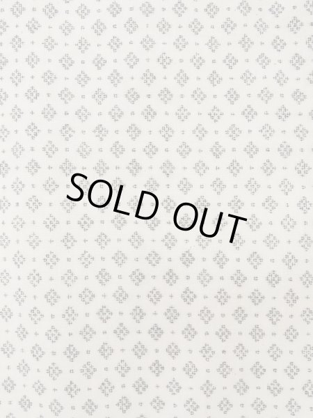 画像5: K0414W  単衣 女性用着物  麻   白, 幾何学模様 【中古】 【USED】 【リサイクル】 ★★★☆☆ (5)