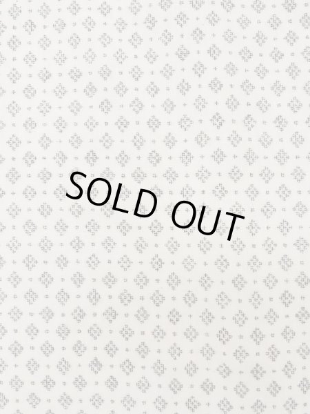 画像6: K0414W  単衣 女性用着物  麻   白, 幾何学模様 【中古】 【USED】 【リサイクル】 ★★★☆☆ (6)