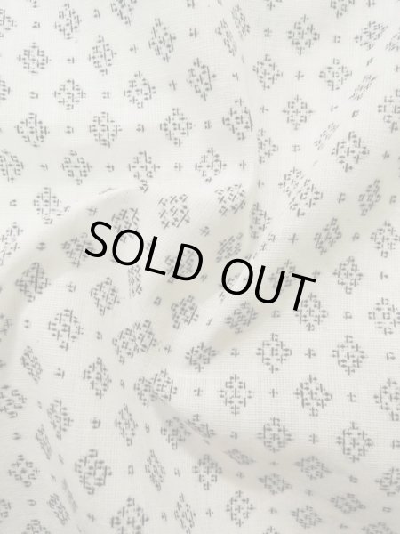 画像10: K0414W  単衣 女性用着物  麻   白, 幾何学模様 【中古】 【USED】 【リサイクル】 ★★★☆☆ (10)