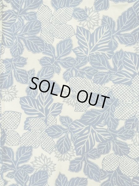 画像3: K0414X  浴衣(日本製) 女性用着物 1960-1970年代 綿   水色, 菊 【中古】 【USED】 【リサイクル】 ★★☆☆☆ (3)