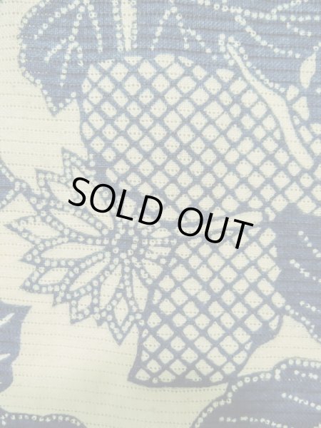 画像7: K0414X  浴衣(日本製) 女性用着物 1960-1970年代 綿   水色, 菊 【中古】 【USED】 【リサイクル】 ★★☆☆☆ (7)