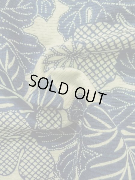 画像12: K0414X  浴衣(日本製) 女性用着物 1960-1970年代 綿   水色, 菊 【中古】 【USED】 【リサイクル】 ★★☆☆☆ (12)