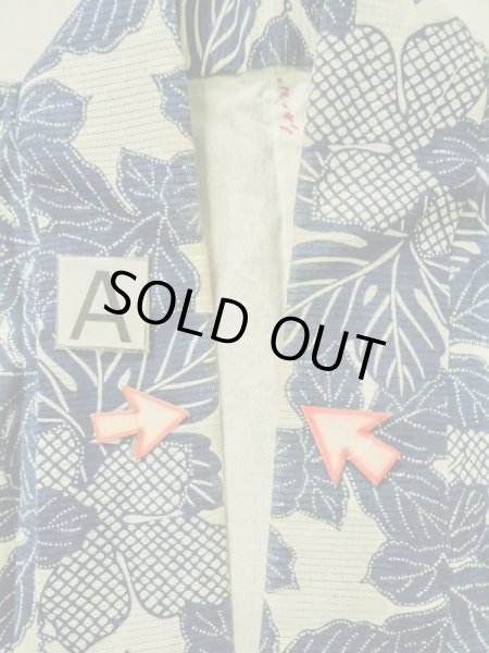 画像15: K0414X  浴衣(日本製) 女性用着物 1960-1970年代 綿   水色, 菊 【中古】 【USED】 【リサイクル】 ★★☆☆☆ (15)