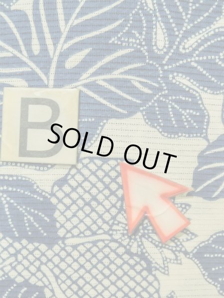 画像16: K0414X  浴衣(日本製) 女性用着物 1960-1970年代 綿   水色, 菊 【中古】 【USED】 【リサイクル】 ★★☆☆☆ (16)