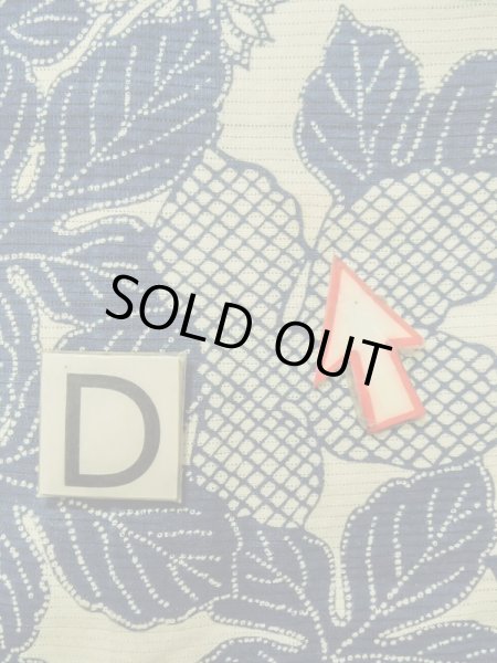 画像18: K0414X  浴衣(日本製) 女性用着物 1960-1970年代 綿   水色, 菊 【中古】 【USED】 【リサイクル】 ★★☆☆☆ (18)