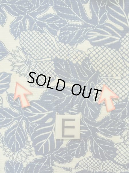 画像19: K0414X  浴衣(日本製) 女性用着物 1960-1970年代 綿   水色, 菊 【中古】 【USED】 【リサイクル】 ★★☆☆☆ (19)