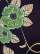 画像4: K0421B 女性用 注染浴衣   綿 藍,  花 【中古】【USED】【リサイクル】 ★★★☆☆【K0421B】 (4)