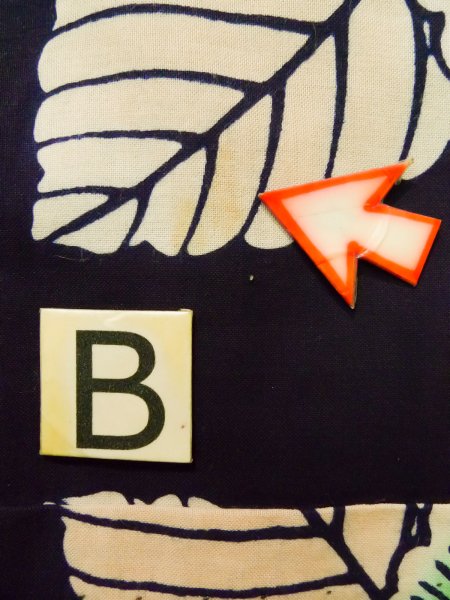 画像16: K0421B 女性用 注染浴衣   綿 藍,  花 【中古】【USED】【リサイクル】 ★★★☆☆【K0421B】 (16)