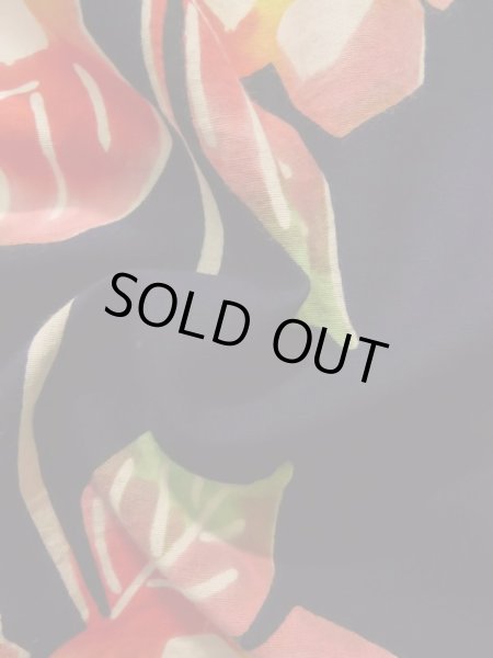 画像13: K0421C  注染浴衣 女性用着物  綿   藍, 花 【中古】 【USED】 【リサイクル】 ★☆☆☆☆ (13)