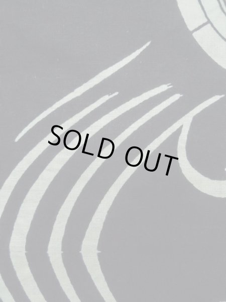 画像7: K0421F  浴衣(日本製) 女性用着物  綿   藍, 波 【中古】 【USED】 【リサイクル】 ★★★☆☆ (7)