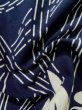 画像12: K0421G  浴衣（日本製） 女性用着物  綿   藍, あやめ 【中古】 【USED】 【リサイクル】 ★★☆☆☆ (12)