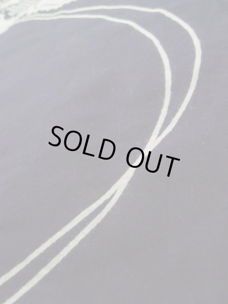 画像9: K0421I  浴衣(日本製) 女性用着物  綿   藍, 花 【中古】 【USED】 【リサイクル】 ★★★☆☆ (9)