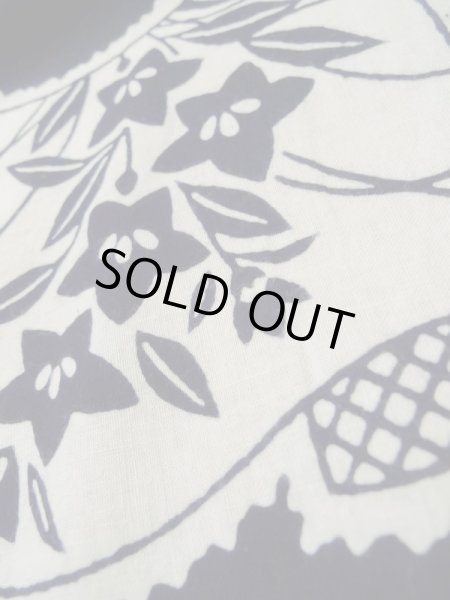 画像11: K0421I  浴衣(日本製) 女性用着物  綿   藍, 花 【中古】 【USED】 【リサイクル】 ★★★☆☆ (11)