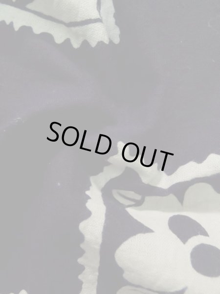 画像13: K0421I  浴衣(日本製) 女性用着物  綿   藍, 花 【中古】 【USED】 【リサイクル】 ★★★☆☆ (13)