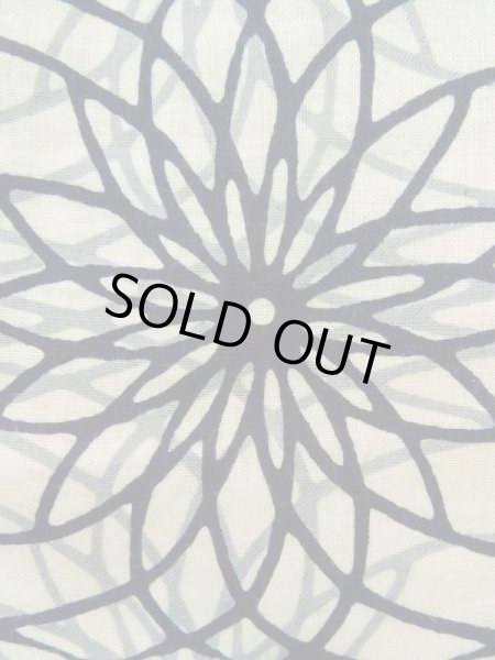 画像5: K0421N  浴衣(日本製) 女性用着物  綿麻   藍, 花 【中古】 【USED】 【リサイクル】 ★★☆☆☆ (5)