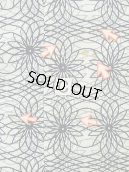 画像16: K0421N  浴衣(日本製) 女性用着物  綿麻   藍, 花 【中古】 【USED】 【リサイクル】 ★★☆☆☆ (16)