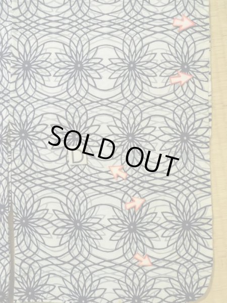 画像17: K0421N  浴衣(日本製) 女性用着物  綿麻   藍, 花 【中古】 【USED】 【リサイクル】 ★★☆☆☆ (17)