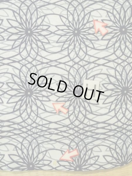 画像21: K0421N  浴衣(日本製) 女性用着物  綿麻   藍, 花 【中古】 【USED】 【リサイクル】 ★★☆☆☆ (21)