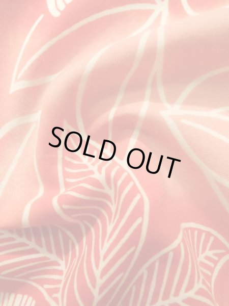 画像12: K0426B  浴衣(日本製) 女性用着物 1960〜1970年代 綿 淡い  オレンジ, バラ 【中古】 【USED】 【リサイクル】 ★★★☆☆ (12)