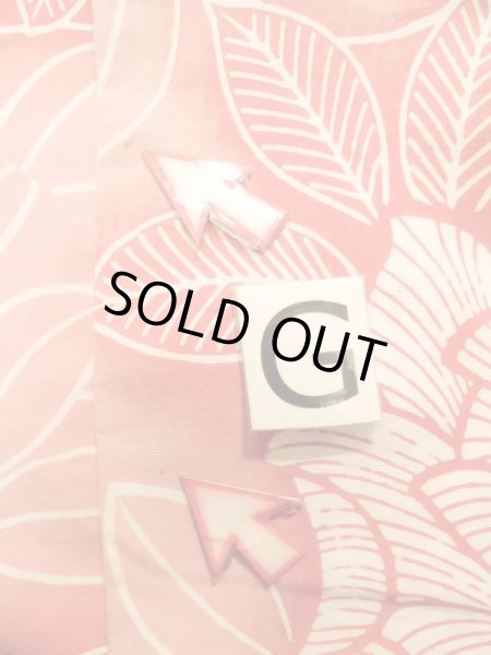 画像21: K0426B  浴衣(日本製) 女性用着物 1960〜1970年代 綿 淡い  オレンジ, バラ 【中古】 【USED】 【リサイクル】 ★★★☆☆ (21)