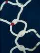 画像4: K0426G  浴衣（日本製） 女性用着物 1960〜1970年代 綿麻   藍, 四角 【中古】 【USED】 【リサイクル】 ★★★☆☆ (4)