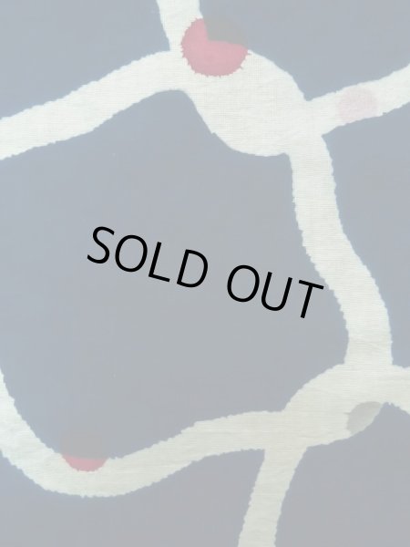 画像6: K0426G  浴衣(日本製) 女性用着物 1960〜1970年代 綿麻   藍, 四角 【中古】 【USED】 【リサイクル】 ★★★☆☆ (6)