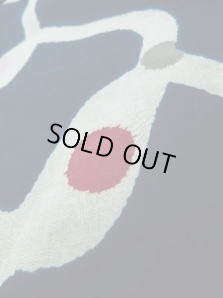 画像11: K0426G  浴衣(日本製) 女性用着物 1960〜1970年代 綿麻   藍, 四角 【中古】 【USED】 【リサイクル】 ★★★☆☆ (11)